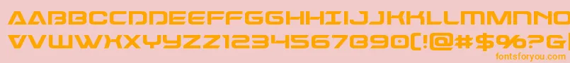 Dameron Font – Orange Fonts on Pink Background
