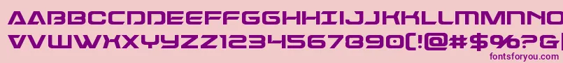 Dameron Font – Purple Fonts on Pink Background