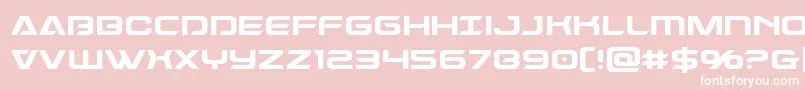 Dameron Font – White Fonts on Pink Background