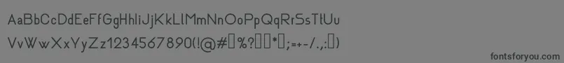 Rhanoll Font – Black Fonts on Gray Background