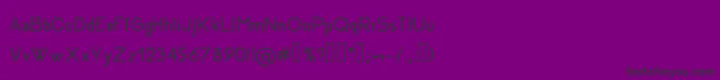 Rhanoll Font – Black Fonts on Purple Background