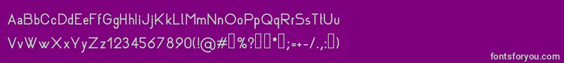 Czcionka Rhanoll – zielone czcionki na fioletowym tle