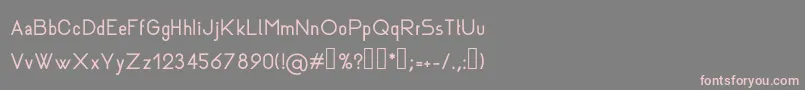 Rhanoll Font – Pink Fonts on Gray Background
