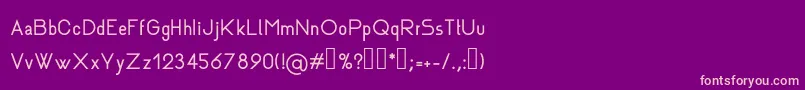 Rhanoll Font – Pink Fonts on Purple Background