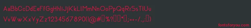 Rhanoll Font – Red Fonts on Black Background