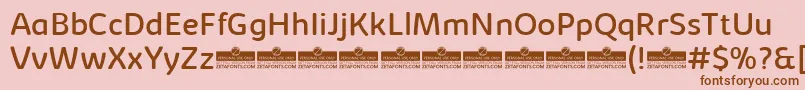 KabrioSoftRegularTrial Font – Brown Fonts on Pink Background