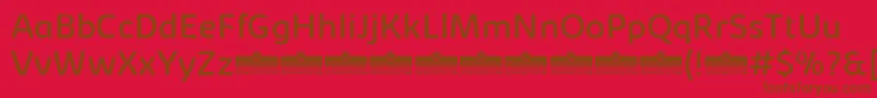 KabrioSoftRegularTrial Font – Brown Fonts on Red Background
