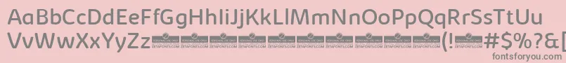 KabrioSoftRegularTrial Font – Gray Fonts on Pink Background