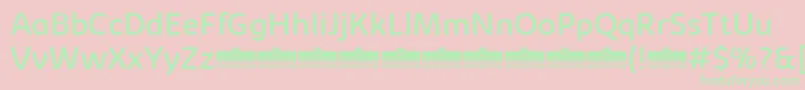 KabrioSoftRegularTrial Font – Green Fonts on Pink Background