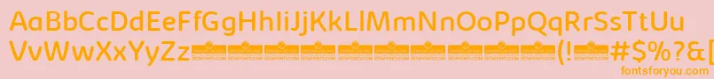 KabrioSoftRegularTrial Font – Orange Fonts on Pink Background