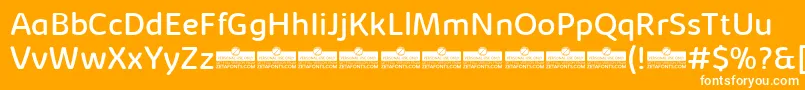 KabrioSoftRegularTrial Font – White Fonts on Orange Background