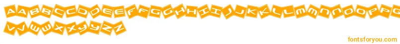 TrashBoxes Font – Orange Fonts on White Background