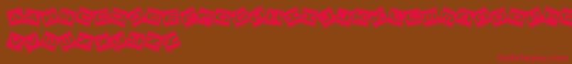 Шрифт TrashBoxes – красные шрифты на коричневом фоне