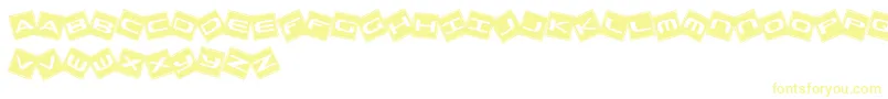 Czcionka TrashBoxes – żółte czcionki