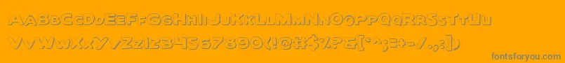 Police QuartermainOutline – polices grises sur fond orange
