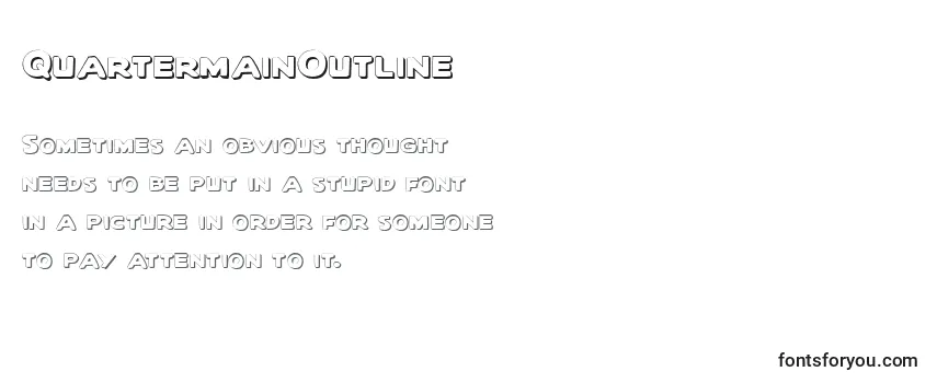 QuartermainOutline Font