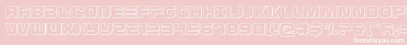 Defconzeroout Font – White Fonts on Pink Background