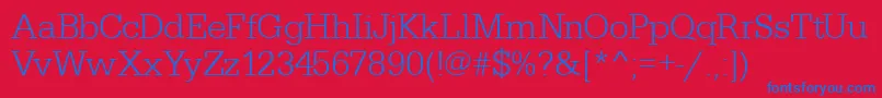 Cairotiqualight Font – Blue Fonts on Red Background