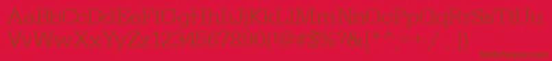 Cairotiqualight Font – Brown Fonts on Red Background