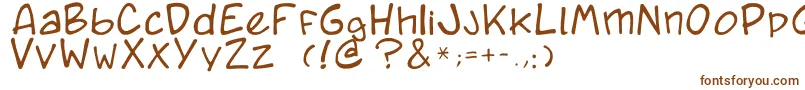 Caricature.Fr-Schriftart – Braune Schriften