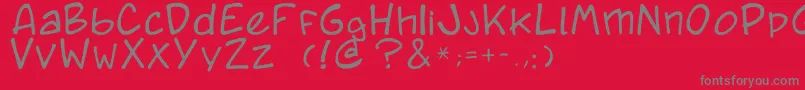 Подробнее о шрифте Caricature.Fr Шрифт Caricature.Fr – серые шрифты на красном фоне