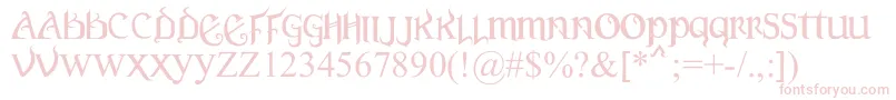 VersalGothic Font – Pink Fonts on White Background