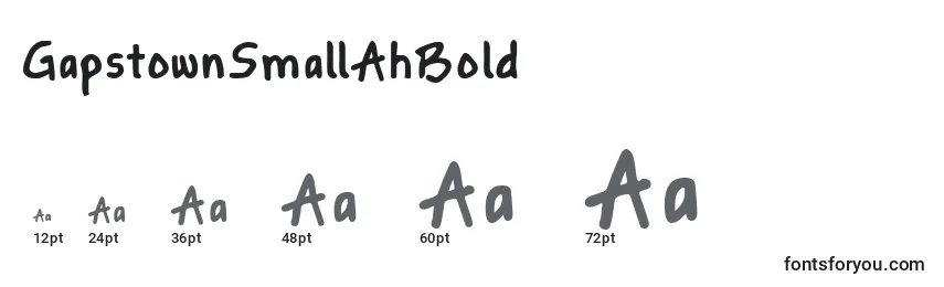 GapstownSmallAhBold Font Sizes