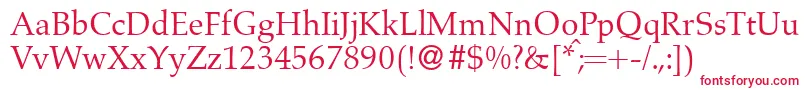 A760RomanRegular Font – Red Fonts