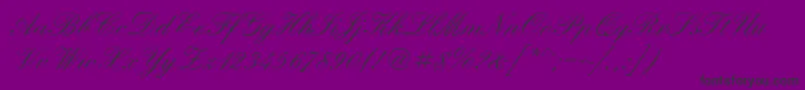ElegantScriptRegular-Schriftart – Schwarze Schriften auf violettem Hintergrund