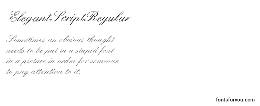 ElegantScriptRegular Font