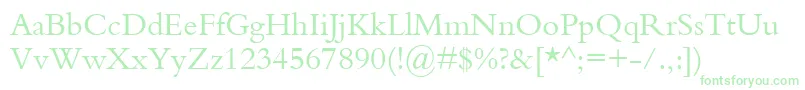 KuriakosSsi Font – Green Fonts on White Background