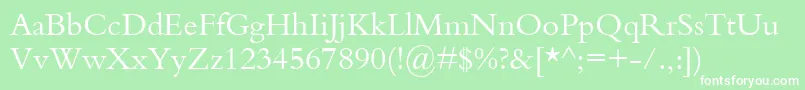 KuriakosSsi Font – White Fonts on Green Background