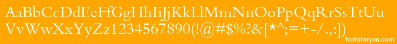 KuriakosSsi Font – White Fonts on Orange Background