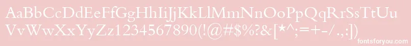 KuriakosSsi Font – White Fonts on Pink Background