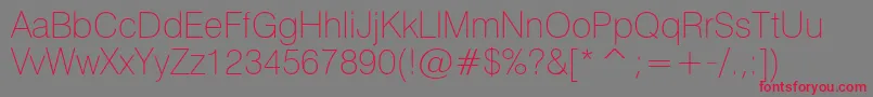 Heliosthinc Font – Red Fonts on Gray Background