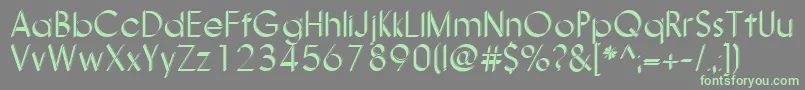 More about Nanami3DThin Font Nanami3DThin Font – Green Fonts on Gray Background