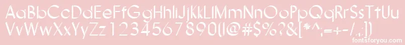 Nanami3DThin Font – White Fonts on Pink Background