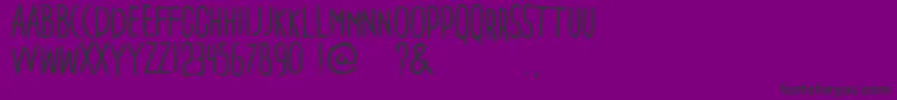 フォントPenakut – 紫の背景に黒い文字