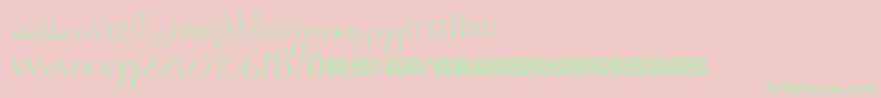 Valuestamp Font – Green Fonts on Pink Background