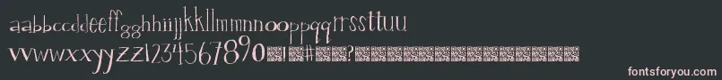 Valuestamp Font – Pink Fonts on Black Background