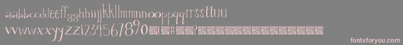 Valuestamp Font – Pink Fonts on Gray Background