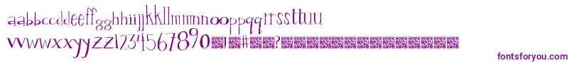 Valuestamp Font – Purple Fonts on White Background