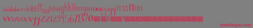 More about Valuestamp Font Valuestamp Font – Red Fonts on Gray Background