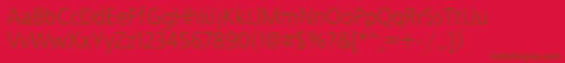 Freeset90n Font – Brown Fonts on Red Background