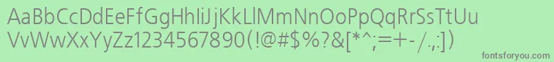 Freeset90n Font – Gray Fonts on Green Background