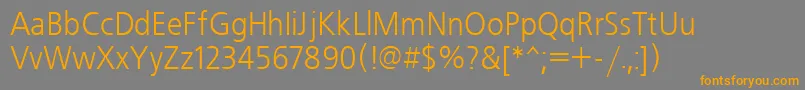 Freeset90n Font – Orange Fonts on Gray Background