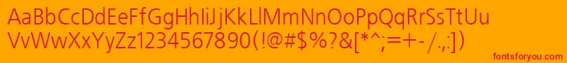 Freeset90n Font – Red Fonts on Orange Background
