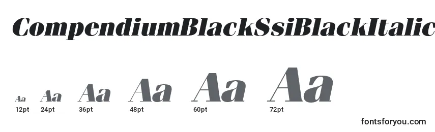 CompendiumBlackSsiBlackItalic Font Sizes