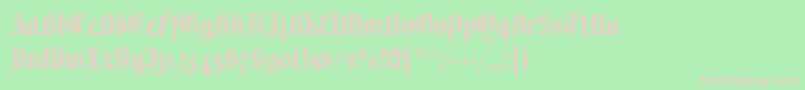 Plagwitz Font – Pink Fonts on Green Background
