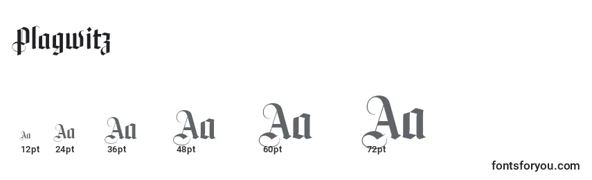 Plagwitz Font Sizes